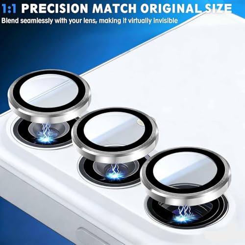 Image of Lensarmor Compatible with Samsung Galaxy S26 Plus /S26 White Camera Lens Protector (1 Pack) - Premium 9H Glass, Military-Grade Protection, Ultra-Clear Transparency & Case-Friendly Design
