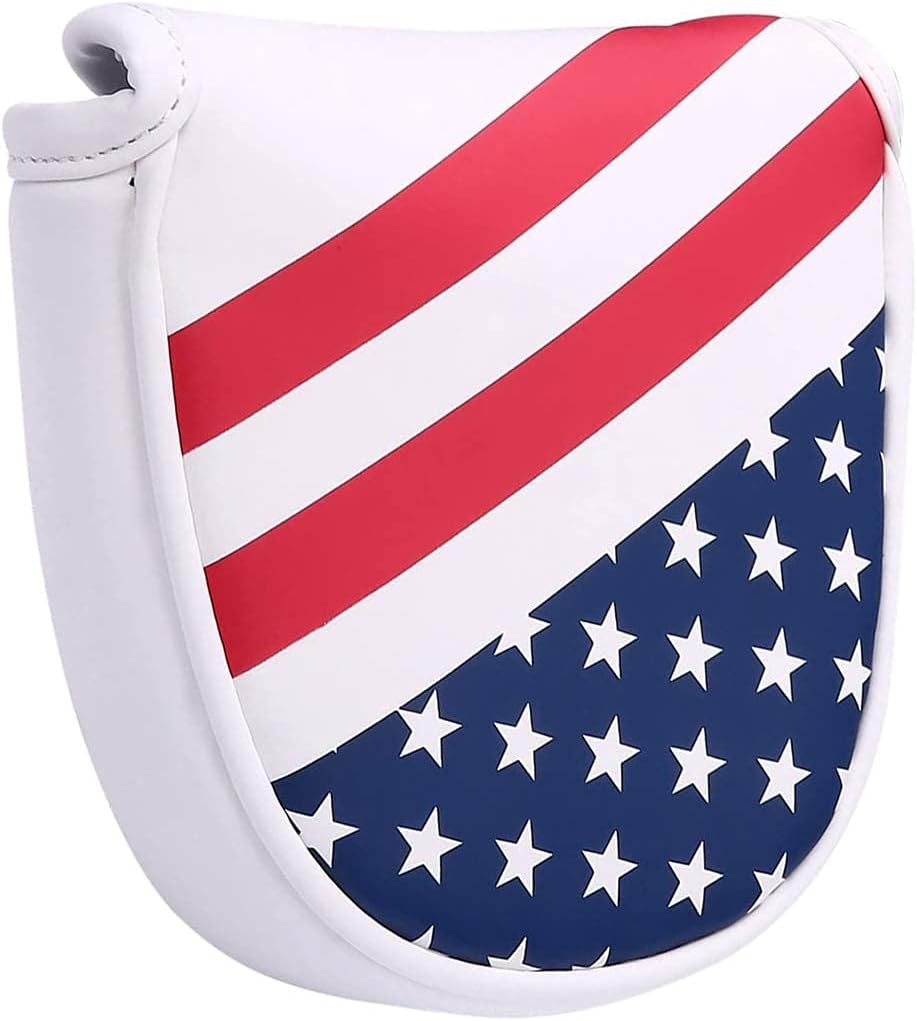 USA Mallet Putter Cover Headcover Magnetic Golf Head Covers Headcovers Club Protective Equipment for Scotty Cameron Odyssey Two Ball Taylormade Durable - Image 4