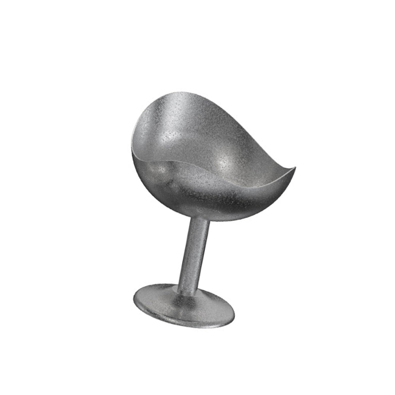 Navna Unique Irregular Shape 304 Stainless Steel Mousses Bowl Footed Ice Cream Goblet Cup for Yogurts Puddings and Snacks Dessert Goblet Cup