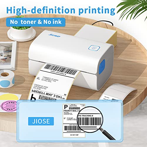 Jiose Thermal Shipping Label Printer - Desktop 4X6 Shipping Label Printer - Support Chromeos Mac Windows - Apply To Ebay Amazon Shopify Etsy Usps Fedex Etc E-Shopping And Logistics Websites #TOP6
