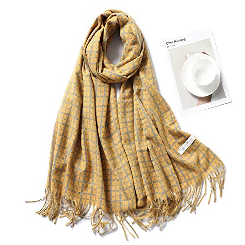 Écharpe plaid femmes hiver chaude mode grand châle