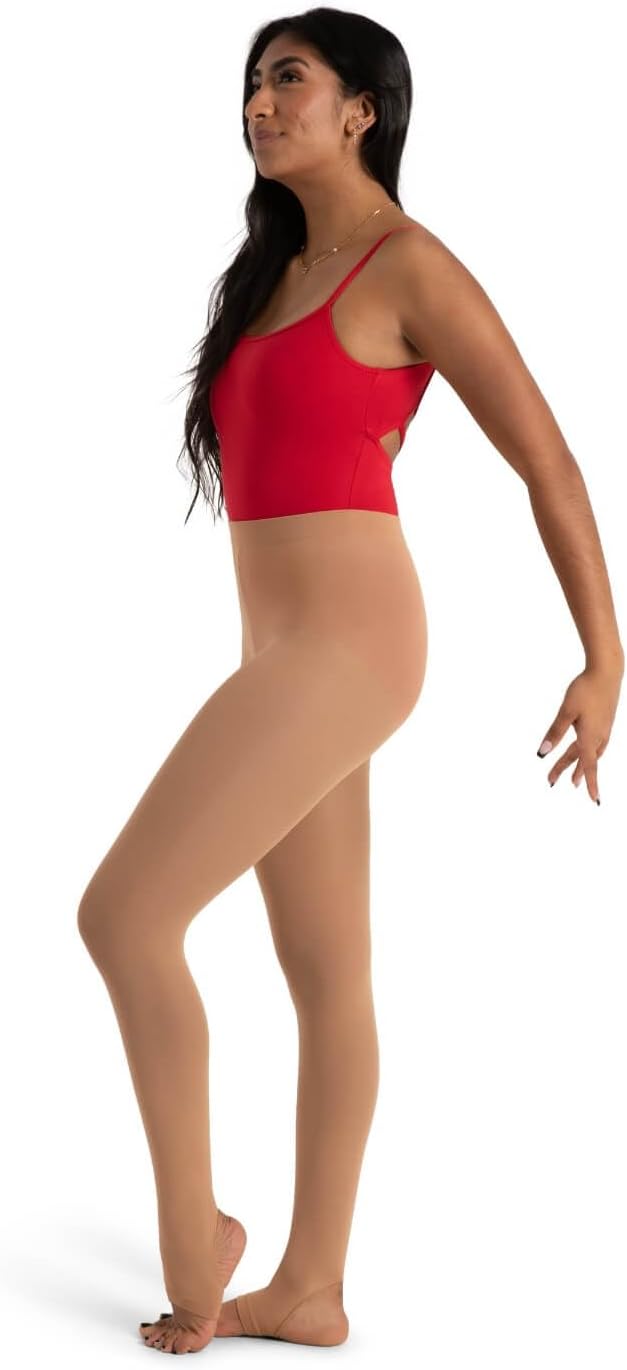 womens Ultra Soft Self Knit Waistband Stirrup TightTight