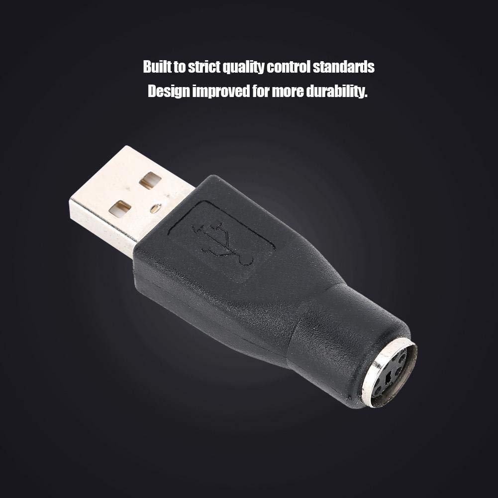 ASHATA 5 szt. adapter USB męski do konwerter myszy lub klawiatury, mały i przenośny, Plug and Play