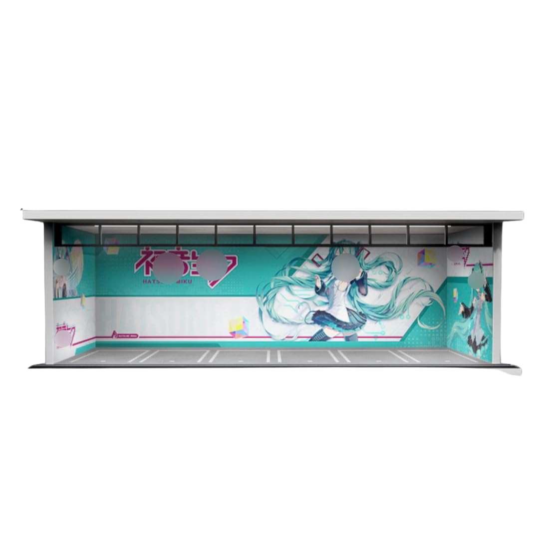 Amazon.co.jp: Moreart 1/64 ミニカー用 ガレージ ジオラマ