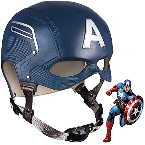 Superhero Mask Latex Steven Rogers Captain Helmet Cosplay Masquerade Party Accessories costume