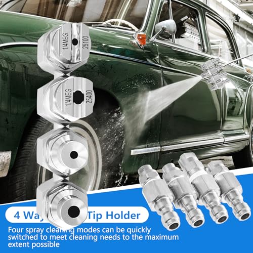 Image of 4 Way Rod Nozzle suitable for 4 GPM Rod Pressure Washer Nozzle
