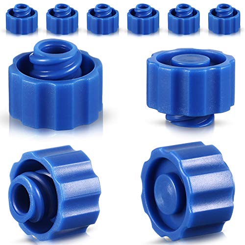 Tenare 150 Pieces Syringe Tip Caps No Needle Luer Connector Cap for Feeding Tubes Lab Supplies, Blue