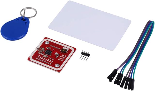 ASHATA PN532 NFC RFID Module Kit Near Field Communication Reader Module Kit Support I2C SPI HSU with S50 White Card Key Card for Android Phone