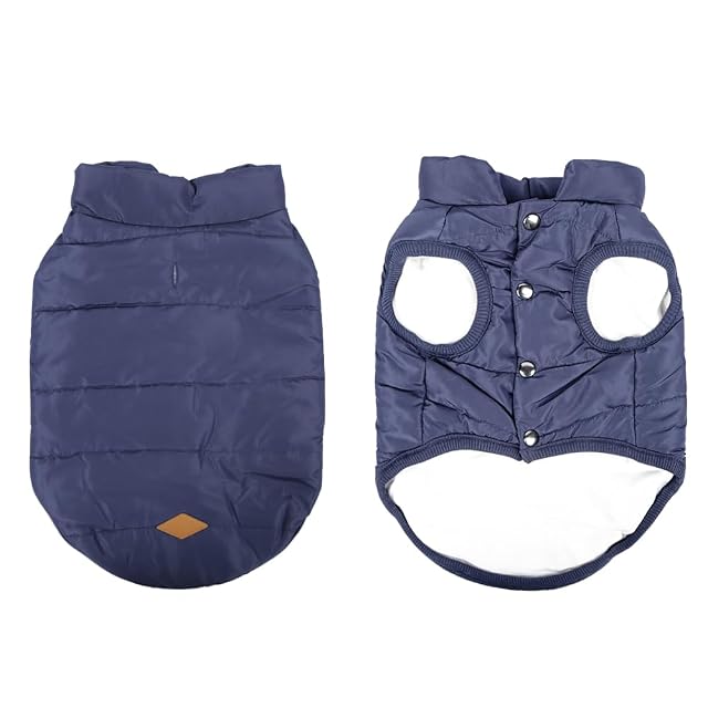 Foto 2 de 7 de meioro Chaquetas para Perros Calentar Abrigos Ropa para Perros Cat West Abrigo Forrado de Invierno Chaleco…