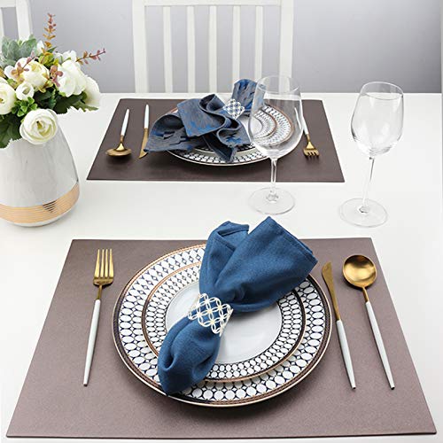 Kalopro Silver Copper Coin Napkin Rings Set Of 12, Hollow Cut Design Napkin Ring Holder, Napkin Rings Buckles For Table Setting For Home Kitchen(Silver Coin) #TOP1