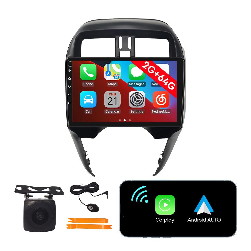 [2G 64G] Android Car Stereo FM Radio Carplay Android Auto 10.1