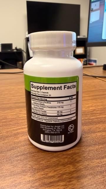 Drive Mitochondrial Support Supplement, Cellular Energy Production, Performance & Endurance, with L-Citrulline, Beta-Alanine, Guarana Extract, Cocoa Bean Extract