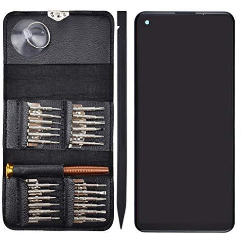 Image of LMK510EMW LCD Screen Touch Digitizer Glass with Screen Frame Replacement for LG K51S LM-K510EMW LM-K510 Black