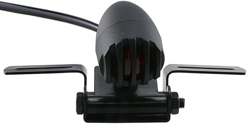 Miniatura 7 de KATUR 1 lámpara de freno para motocicleta de 12 V 10 W, licencia de freno compatible con Chopper Bobber Cafe Racer, carcasa de acero bala Motos