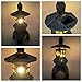 MIBUNG 13''H Zen Pagoda Lantern Garden Statue with Solar Lotus Lights, Large Japanese Temple Asian Pagoda Lamp Outdoor Decor, Patio Lawn Yard Pool Pond Porch Home Decorations, Christmas Ornament Gift