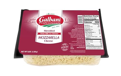 Galbani Whole Milk Shredded Mozzarella 5 LB