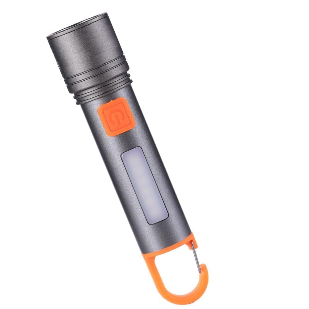 Drumstone (𝗦𝗽𝗲𝗰𝗶𝗮𝗹 𝟭𝟬 𝗬𝗲𝗮𝗿𝘀 𝗪𝗮𝗿𝗿𝗮𝗻𝘁𝘆 Powerful 50W Zoomable Metal LED Torch – 4 Modes | High Brightness Flashlight for Outdoor & Emergency Use-image-36