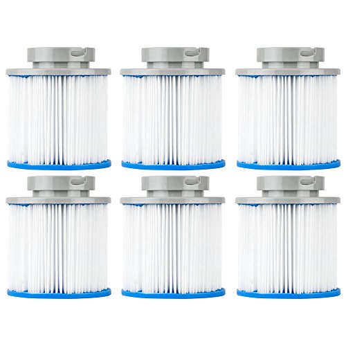 Clear Choice Pool Spa Filter 4.38 Dia x 4.13 in Cartridge Replacement for M-SPA B03008 Baleen AK-B0300874, [6-Pack]