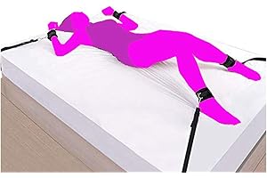 Bed Straints Sex: Red Queen Bed Bonage Straps