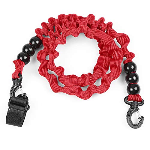 KKmoon Elastic Paddle Leash Kayak Canoe Safety Fishing Rod Barcos a remo Cordão Corda Corda de amarr