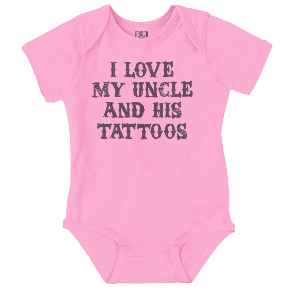 Brisco Brands Love Uncle Tattoos Cute Rebellious Baby Romper Boys or Girls