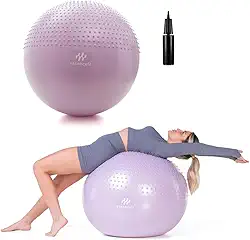 Bola de Ginástica Suíça Yoga Pilates 65cm Tecnologia Anti Estouro Fisioterapia Fortalecimento muscular EssenceFit