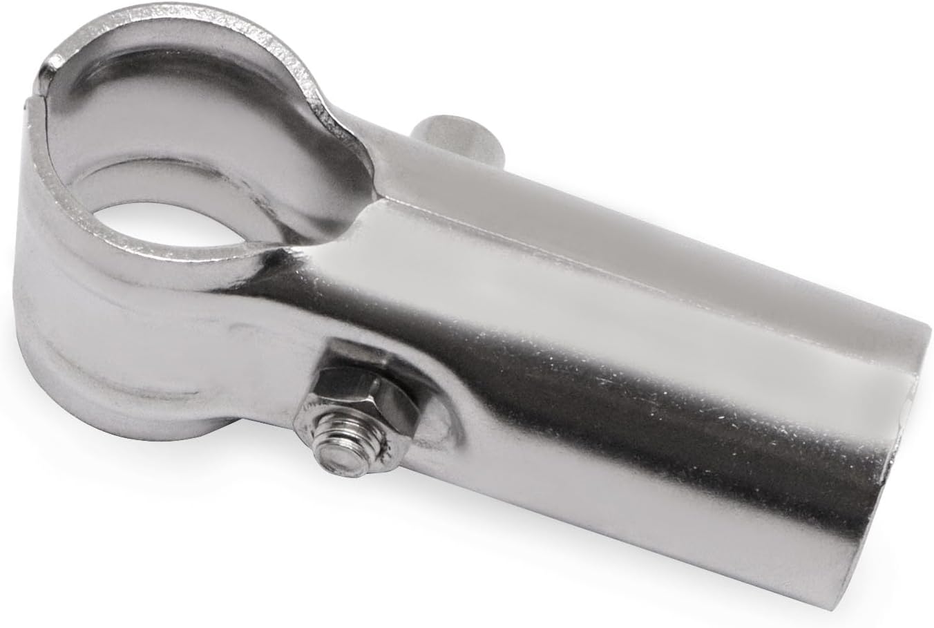 Fence End Rail T Clamp 1 inch, Stainless Steel Chain Link Fence Parts Pipe Clamp with Bolt and Nut (4pcs)