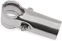 Vista 3 de Abrazadera en T para riel de extremo de valla de 1 pulgada, piezas de valla de enlace de cadena de acero inoxidable, abrazadera de tubo con perno