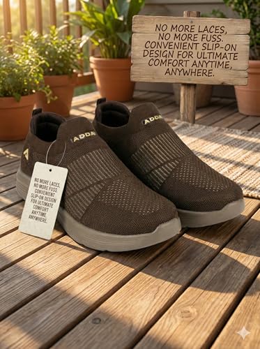 Image of Adda (Label Men's Sports Shoes with Memory Foam Cushioned Insole|Running Walking Gym Training Jogging Athletics|Comfortable & Stylish|Casual & Lightweight|Slipon Sneaker Gent's & Boy's...