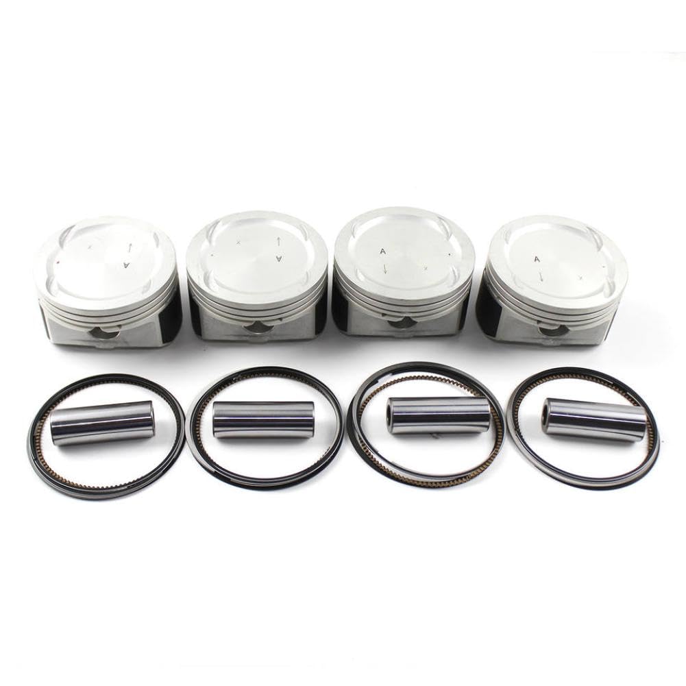 Kit pistoni e fasce elastiche motore 4 set compatibile con 2004 2008 G4KC 2.4L 23410-25211