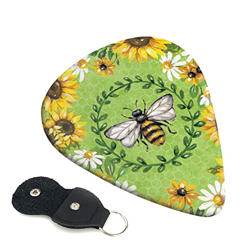 Ensemble de 6 médiators de guitare Bee & Sunflowers pour guitare acoustique, guitare électrique, basse, ukulélé – fin… - Les Beatles, Paul McCartney, John Lennon, RIngo Starr, George Harrison Ensemble de 6 médiators de guitare Bee & Sunflowers pour guitare acoustique, guitare électrique, basse, ukulélé - fin…
