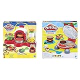 juego de dentista play doh precios producto 1: CREA UNA DIVERTIDA BASE DE PIZZA PLAY-DOH: Coloca un poco de plastilina no tóxica Play-Doh en el molde, crea la base de tu pizza y después, mételo en el horno: Presiona la palanca para estampar la forma de una pizza Play-Doh y verás cómo gira el molde