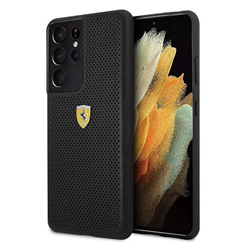 Ferrari Coque Rigide perforée on Track pour FESPEHCS21LBK S21 Ultra G996 Noir