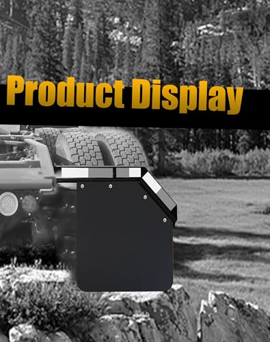 Image of Semi Truck Mud Flaps 24 inchx24 inch Angled, Universal Heavy Duty Polymer MudFlaps for Semi Truck Tractor Trailer (2Pcs)