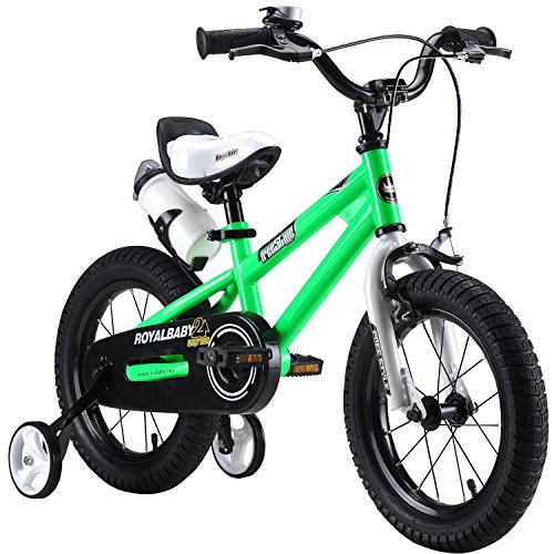 Royalbaby Unisex Youth Freestyle boys girls stabilisers Kids Children Child Bike Bicycle, Green, 18