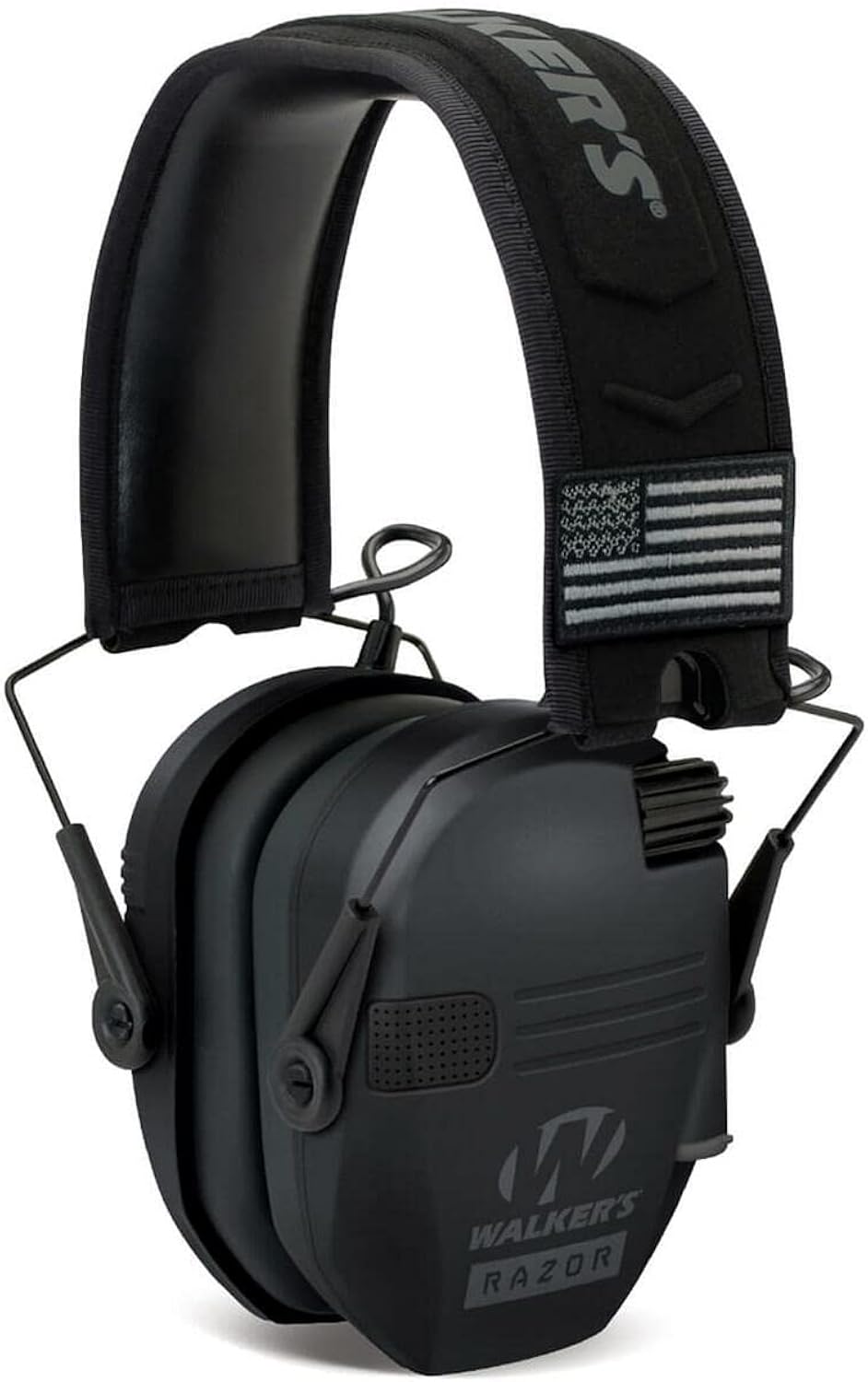 Walkers GWP-RSEMPAT Razor Slim Electronic Muff – Black Patriot