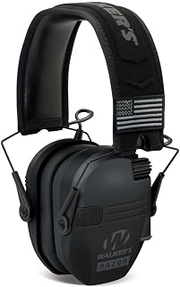 Walkers GWP-RSEMPAT Razor Slim Electronic Muff - Black Patriot