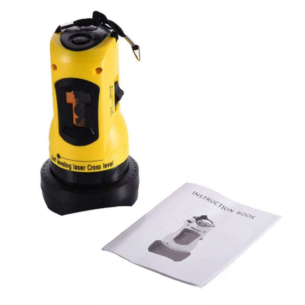 Kit Livella Laser a linee incrociate auto-livellante, 2 linee livella laser orizzontale e verticale, portata interna di 30 metri, Precisione ± 1mm / 1m