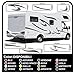 adesivi per CAMPER grafica in vinile adesivi decalcomanie Set Van RV Caravan Motorhome roulotte x 16 adesivi kit completo - grafica 02 (COLORI COME IN FOTO)