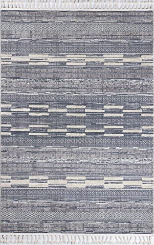 Momeni Odessa Geometric Blue Area Rug 2'3