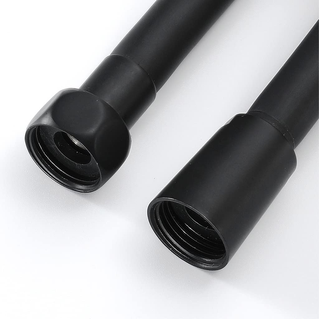 Święty prysznic przeciwskręcający 1500mm srebrny PVC wysokociśnieniowy gładki wąż prysznicowy, do wanny ręcznej głowicy prysznicowej elastyczny wąż prysznicowy obrót o 360°(Silver)