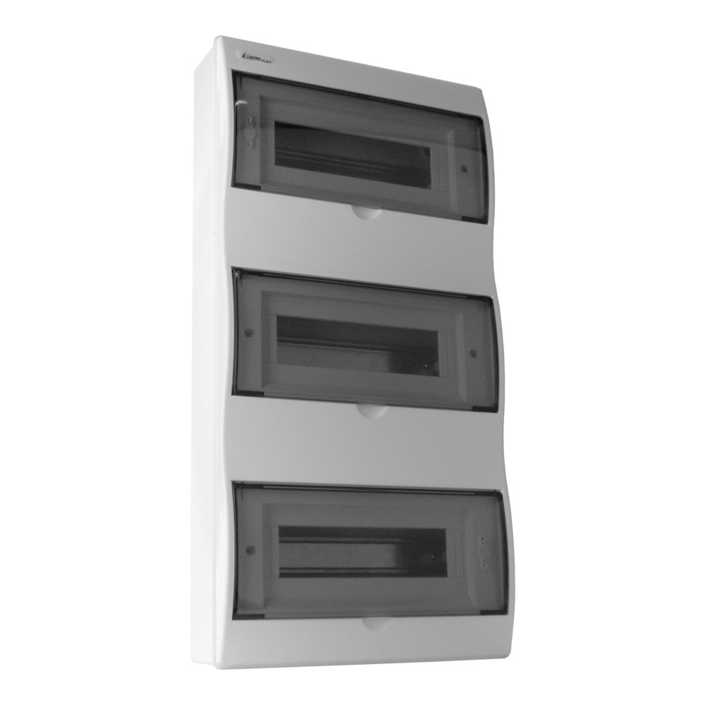 Bticino 3-module Surface-mounting Box With Integrated Rainproof Roof Allmetal Finish