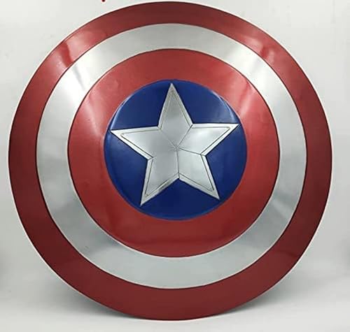 Thor Instruments America Shield 24 Inch Mild Steel Round Shield Leather Grip Wall Decor Shield Gift Item Rustic Vintage Home Decor Gifts #TOP4