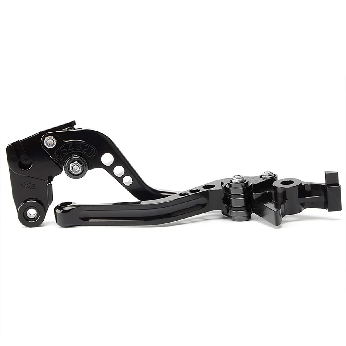 Accessori moto Leve freno frizione in alluminio per DUCATI MONSTER 696 695 620 400 796 S2R 800 (Nero)