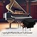 Grand Piano Keyboard Dust Cover, Music Stretchy Dirt Proof Keyboard Cover With Durable Elastic & Cord Lock Must Have Piano Accessories
