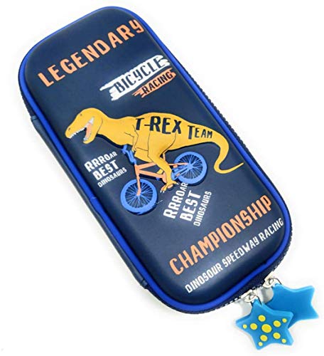 Prezzie Villa Designer Small Cycling Dinosaur Embossed EVA Hardtop Pencil Case Pouch for Boys Girls Kids Prezzie Villa Designer Small Cycling Dinosaur Embossed EVA Hardtop Pencil Case Pouch for Boys Girls Kids