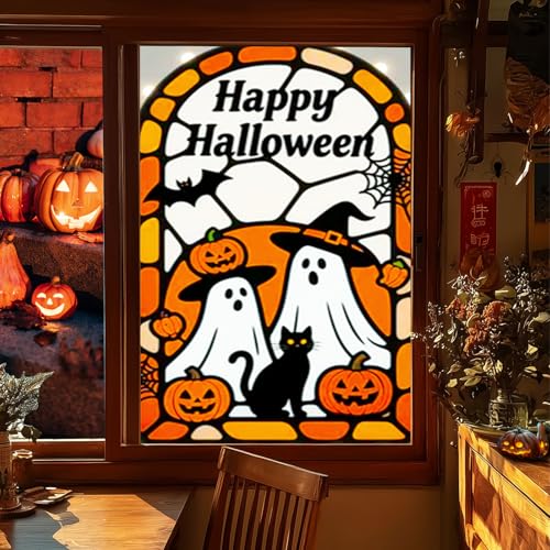 HOMETITUTE Ventana Decorativa Halloween 31x47 Pulgadas miniatura 1