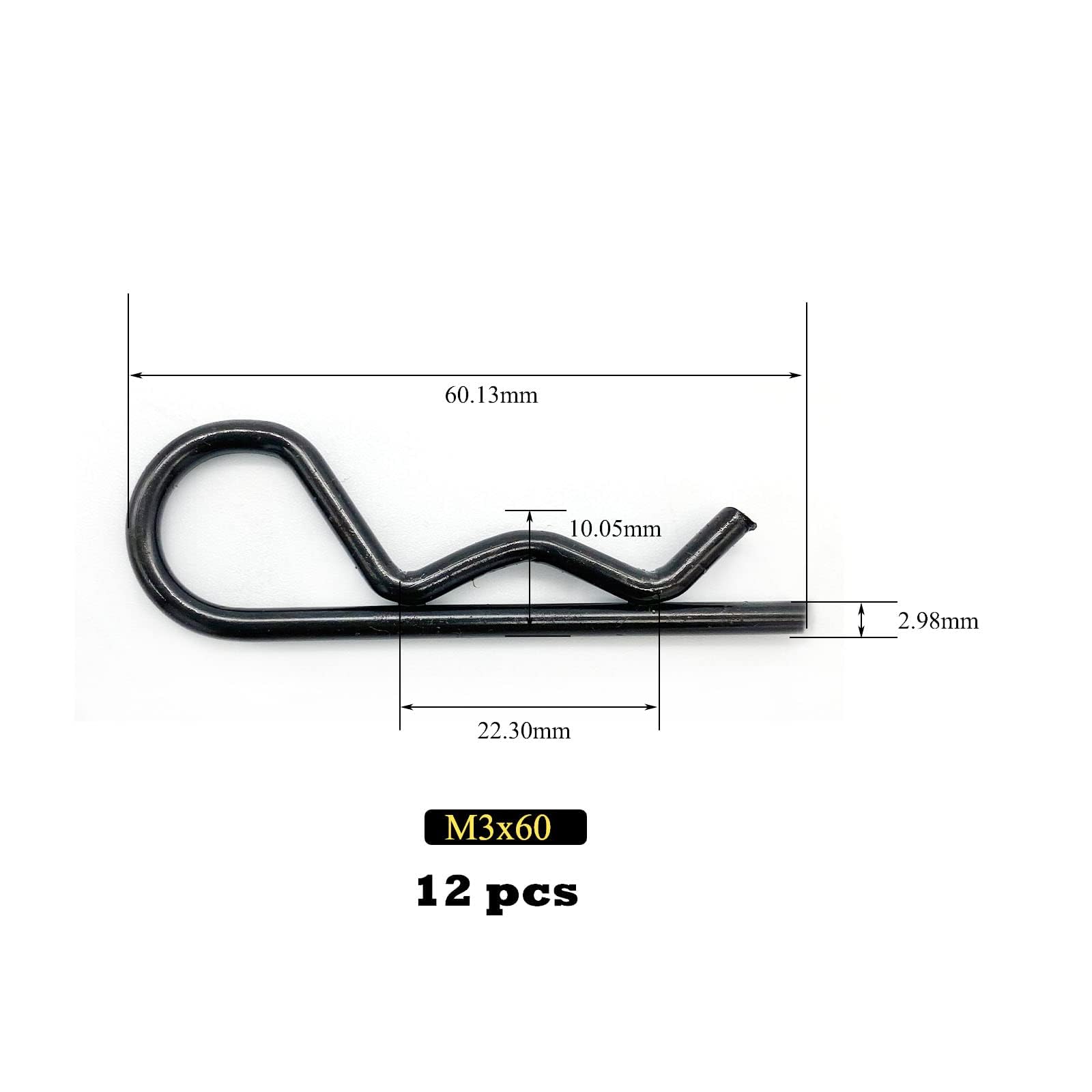 Heavy Duty Hitch Pins - Trailer Tractor Clips -2 Heavy Duty Hitch Pins - Trailer Tractor Clips -2
