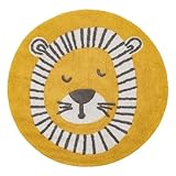 LAS TELAS ... Alfombra León. Decoración Infantil. Textil Hogar. Medida: Diámetro 100cms (1unidad)