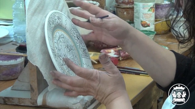 Small, Oval Tray, 9 X 6, [RR0026A] ~ Authentic Hand Painted In Deruta Italy Shipped From The Usa With Certificate Of Authenticity